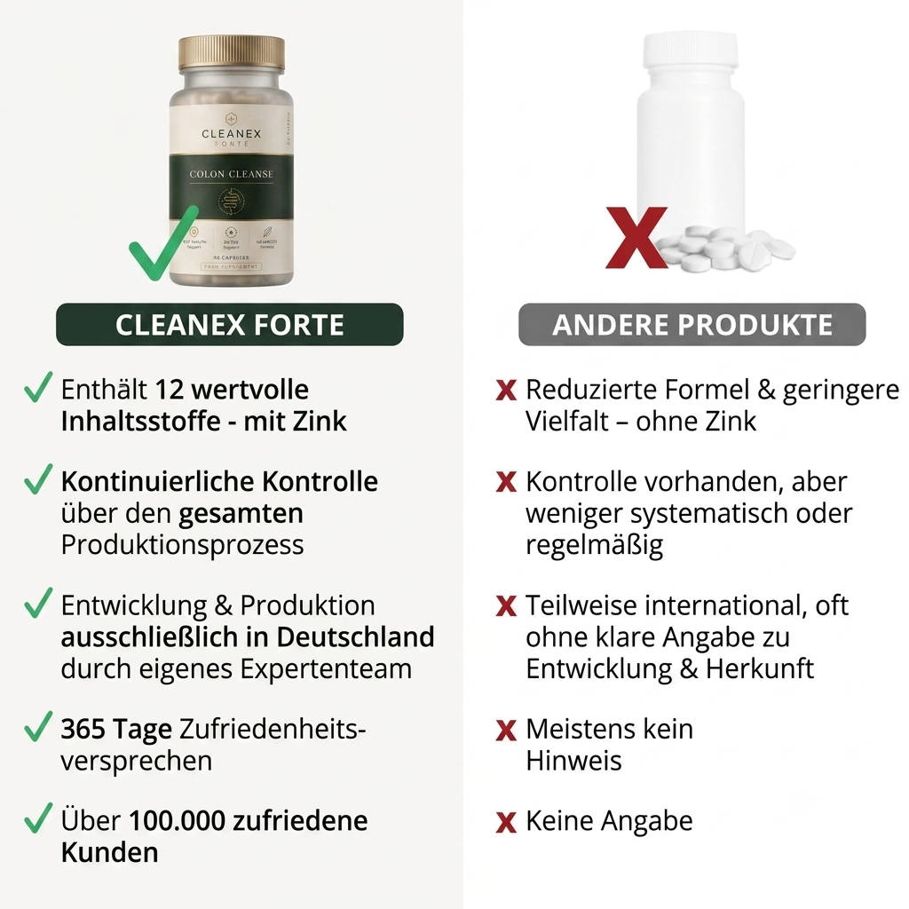 DarmSchild im Vergleich zu anderen Produkten